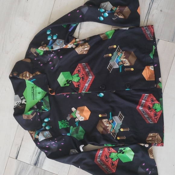 NWT Boys Minecraft Pajamas size 6 - Picture 2 of 5